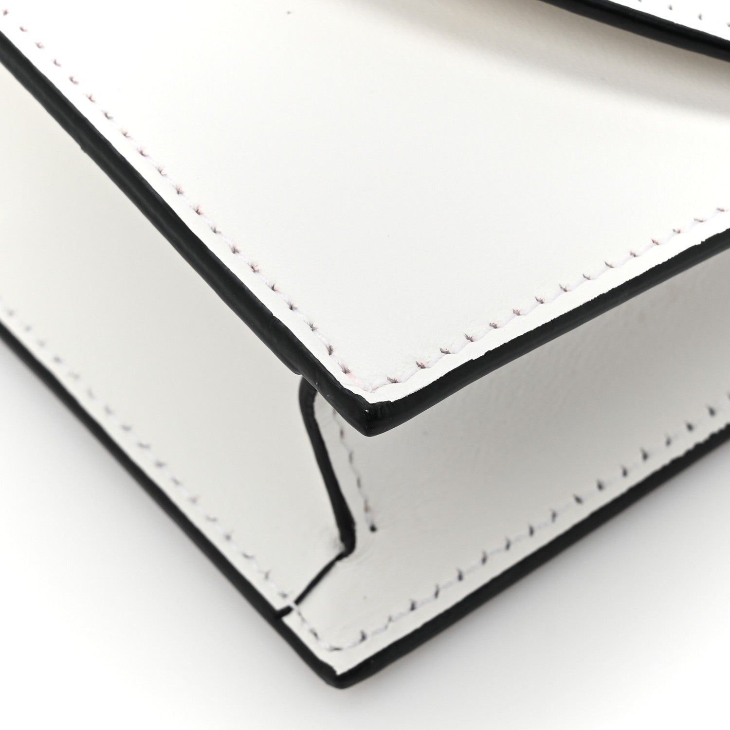 Christian Louboutin Calfskin Loubi54 Crossbody Clutch White 13 of 15