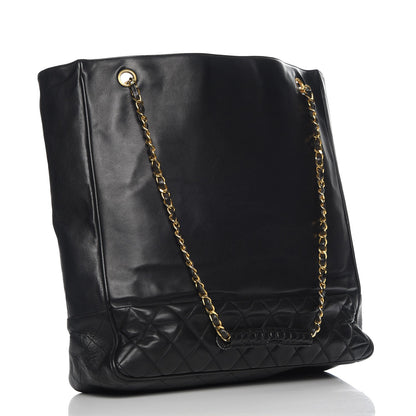 Chanel Lambskin Quilted Tote Black 3 of 8