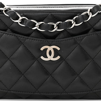 Chanel Lambskin Quilted Small Timeless Camera Case Black 8 of 10