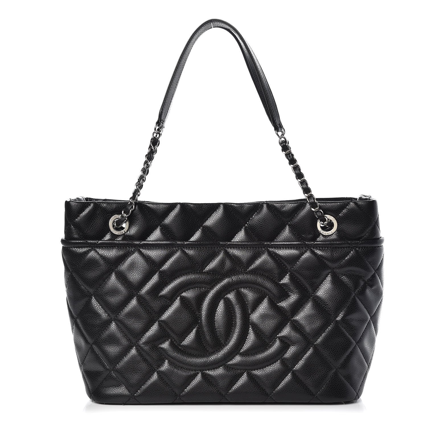 Chanel Caviar Quilted Timeless CC Soft Tote Black 1 of 10