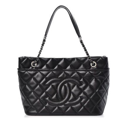 Chanel Caviar Quilted Timeless CC Soft Tote Black 1 of 10