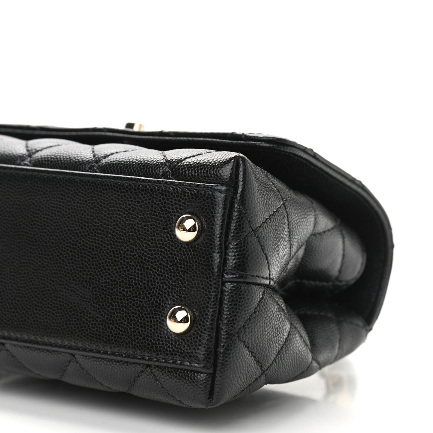 Caviar Quilted Extra Mini Coco Handle Flap Black