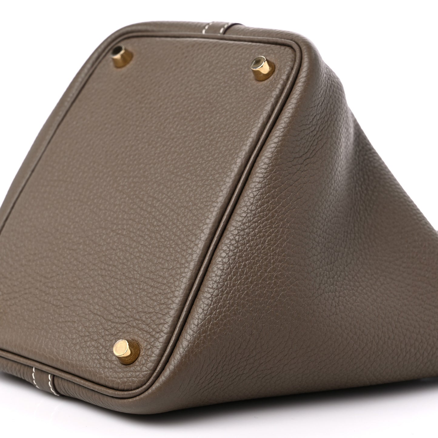 Taurillon Clemence Picotin Lock 18 PM Etoupe