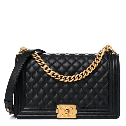 Chanel Caviar Quilted New Medium Boy Flap Black 1 of 11