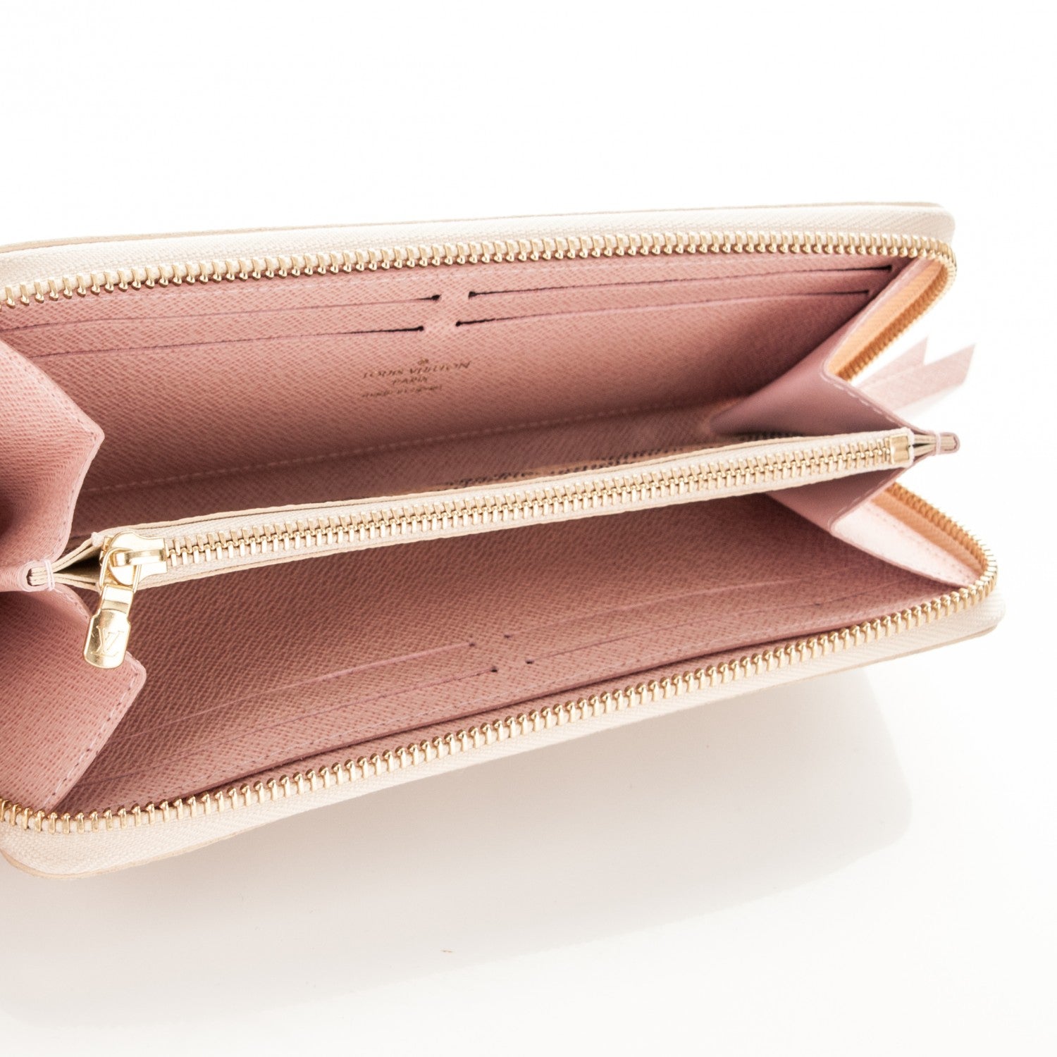 Louis Vuitton Damier Azur Clemence Wallet Rose Ballerine 5 of 7