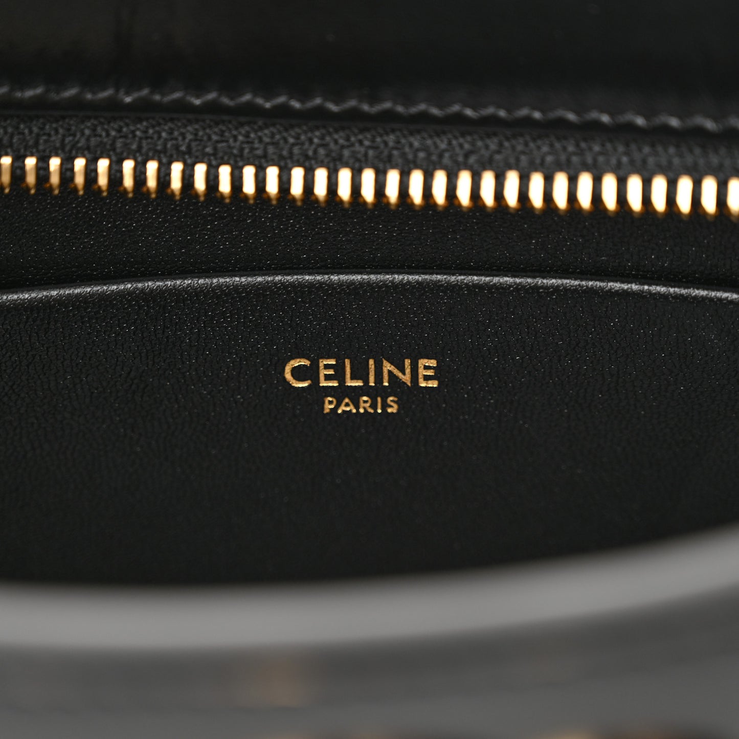 Shiny Calfskin Medium Tilly Triomphe Shoulder Bag Black