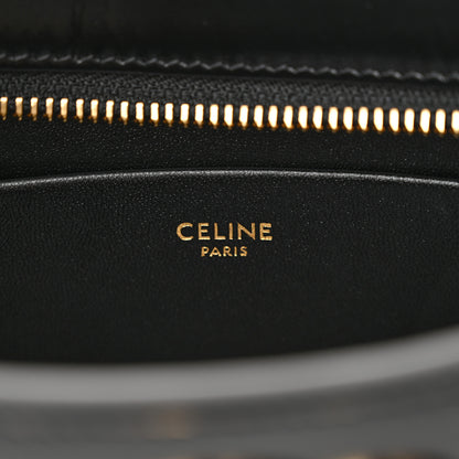 Celine Shiny Calfskin Medium Tilly Triomphe Shoulder Bag Black 6 of 10