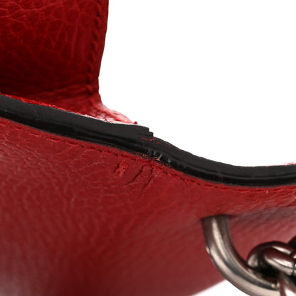Gucci Dollar Calfskin Swarovski Crystal Small Dionysus Shoulder Bag Hibiscus Red 16 of 17