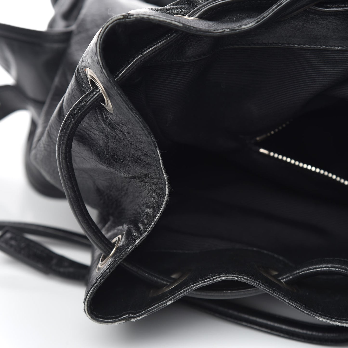 Smooth Calfskin Roc Sack Backpack Black