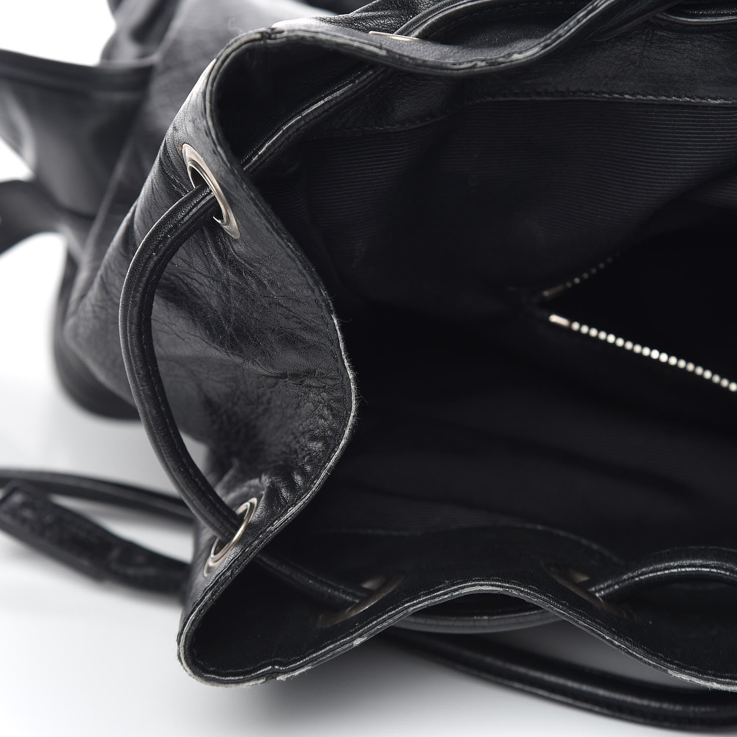 Saint Laurent Smooth Calfskin Roc Sack Backpack Black 13 of 17