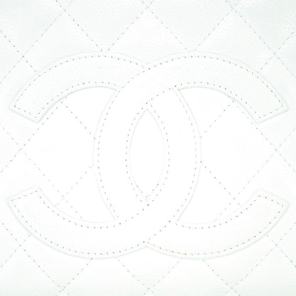 Chanel Caviar Petit Shopping Tote PST White 10 of 11