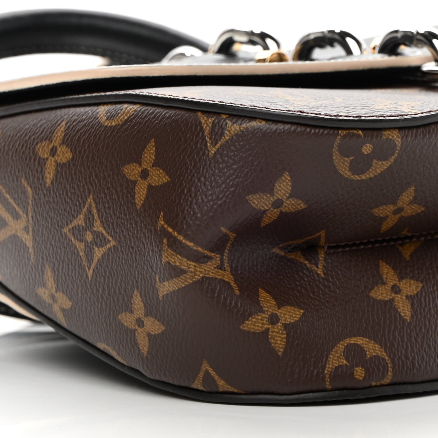 Calfskin Monogram Chain It Bag PM Black