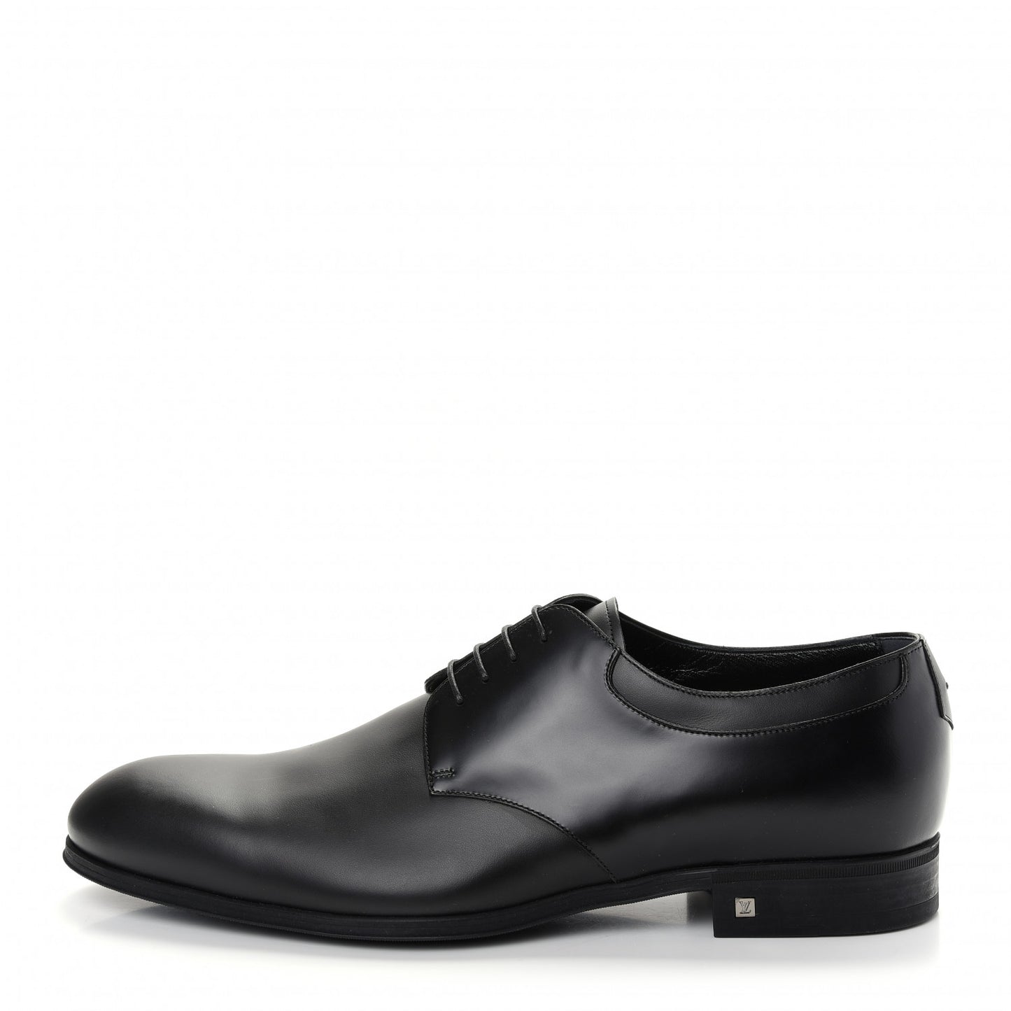 Lambskin Mens Derby Lace Up Shoes 9.5 Black