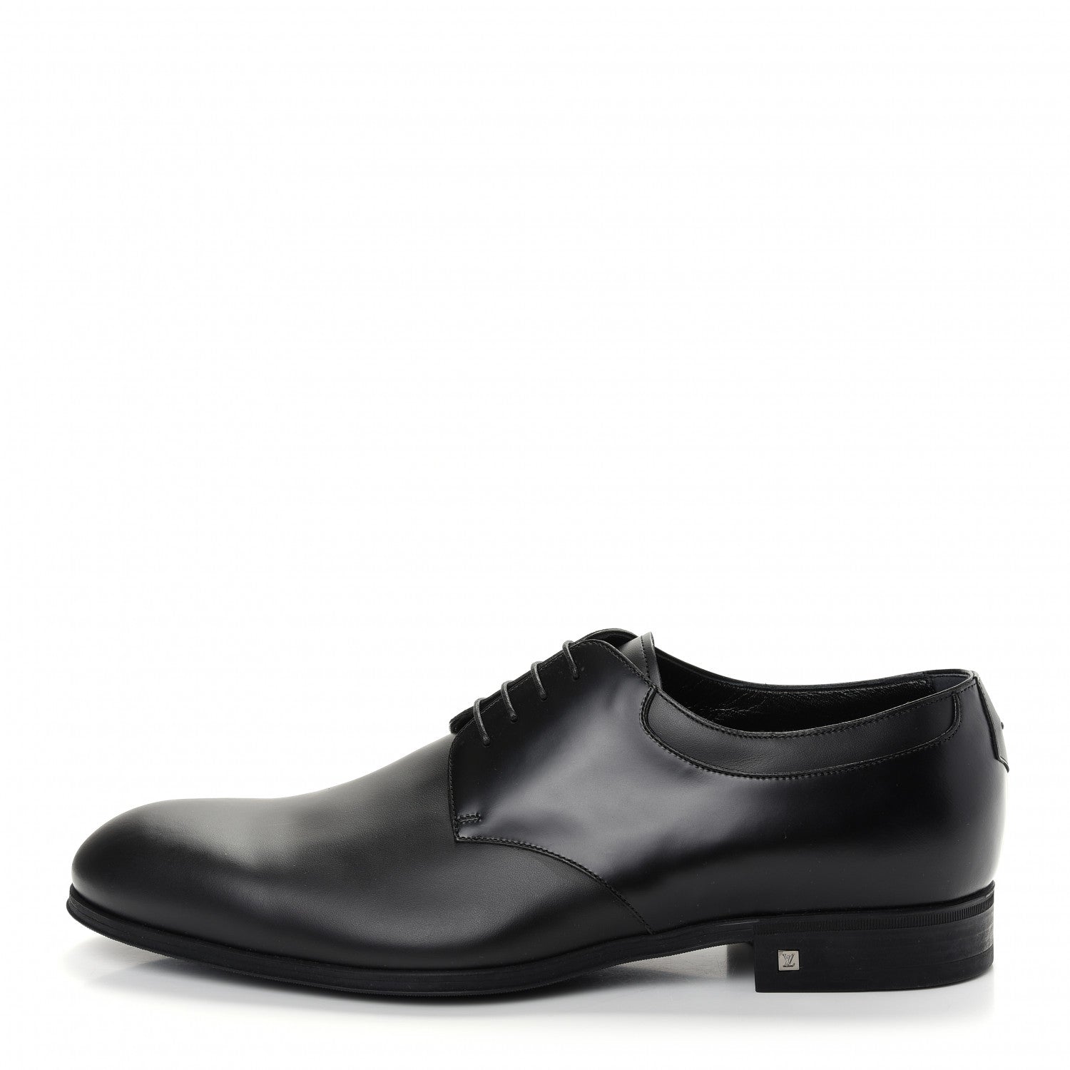 Louis Vuitton Lambskin Mens Derby Lace Up Shoes 9.5 Black 1 of 10