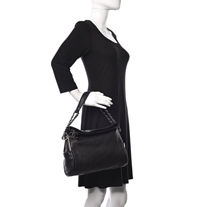 Chanel Lambskin Stitched Medium Ultimate Soft Tote Black 2 of 11