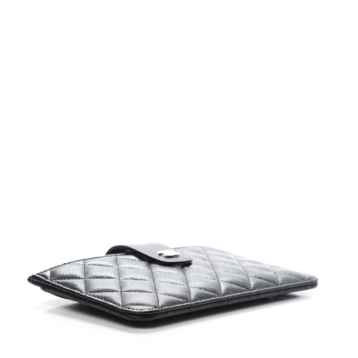 Caviar Quilted Classic Strap Pouch Black