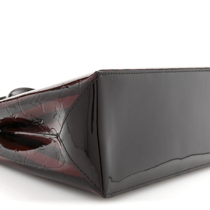 Louis Vuitton Vernis Rayures Wilshire PM  Amarante 8 of 11