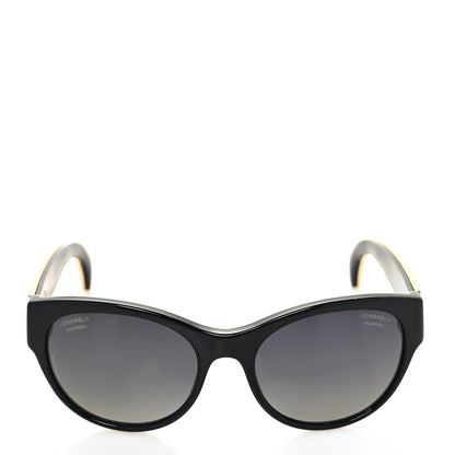 Chanel CC Polarized Stingray Sunglasses 5273-Q Black 2 of 7