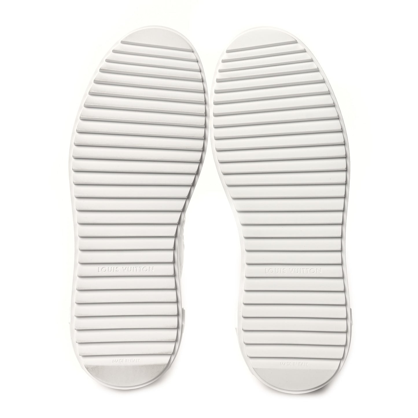 Calfskin Monogram Debossed Time Out Sneakers 38 White