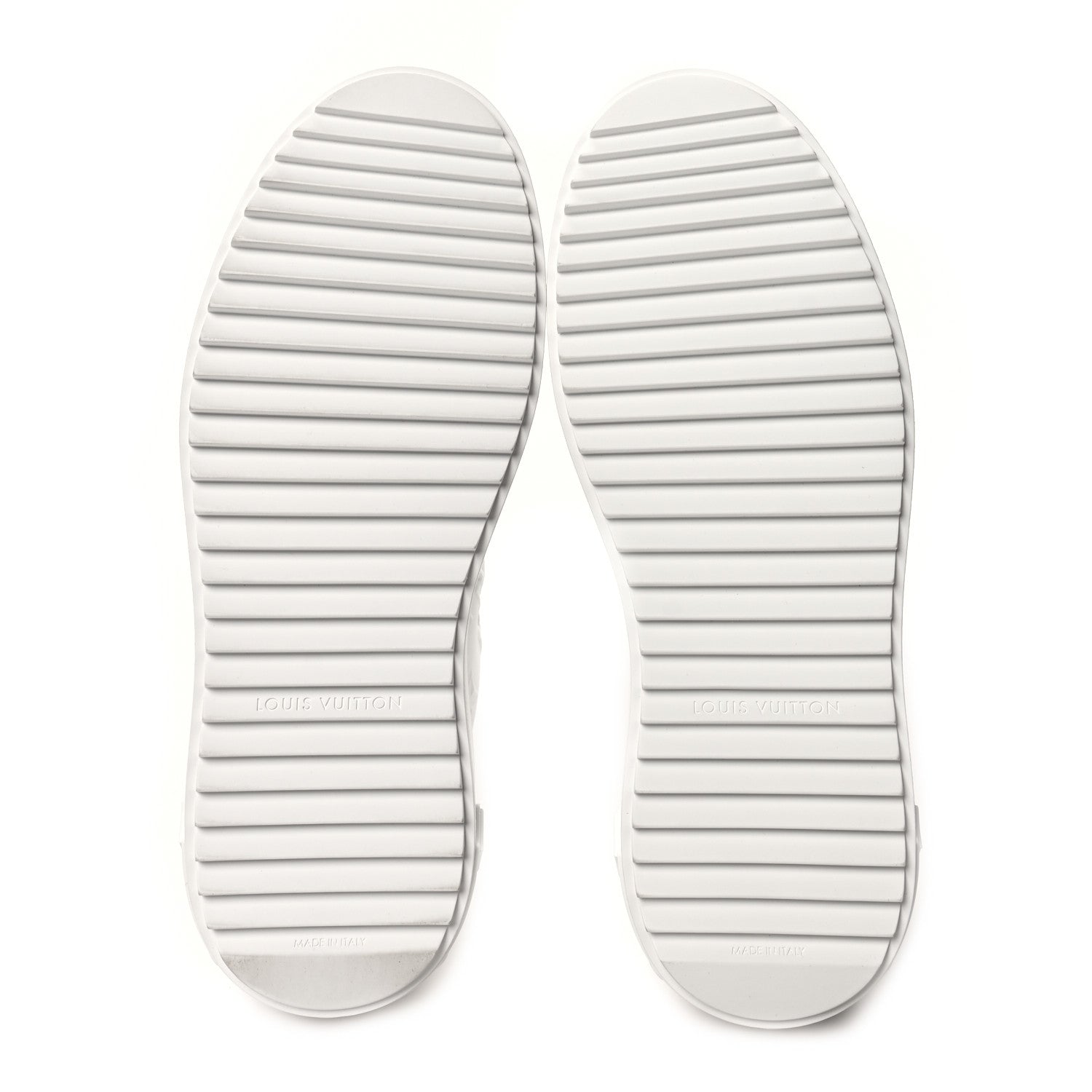 Louis Vuitton Calfskin Monogram Debossed Time Out Sneakers 38 White 5 of 8