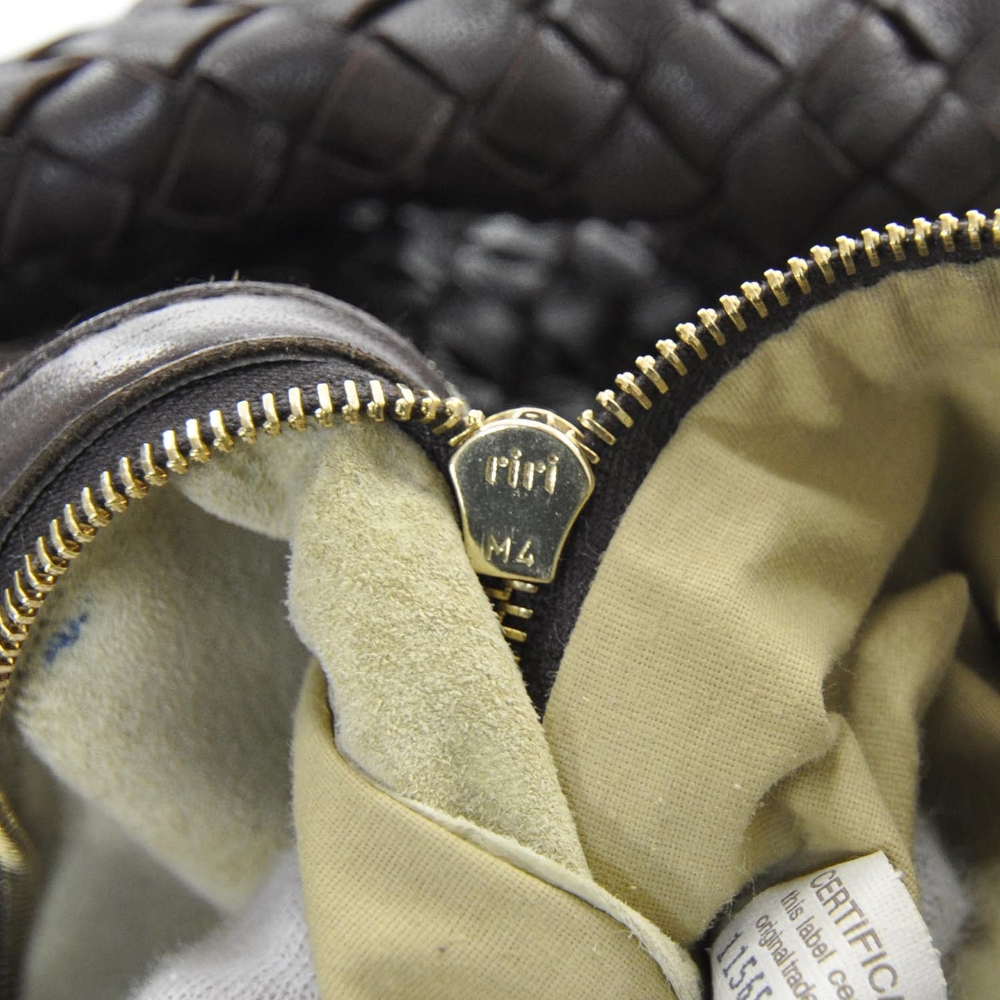 Nappa Intrecciato Large Veneta Hobo Ebano