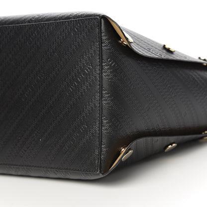 Givenchy Calfskin Chain Embossed Medium Bond Shopper Tote Black 8 of 9