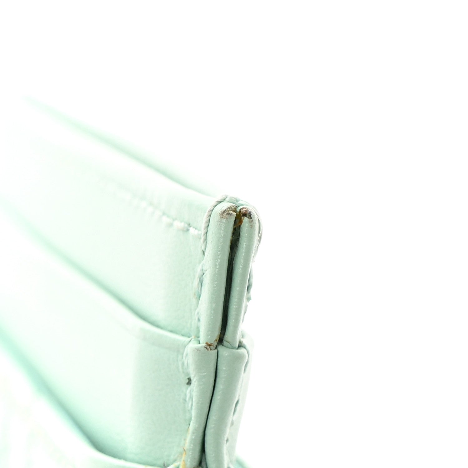 Gucci Calfskin Matelasse GG Marmont Card Holder Water Green 12 of 14