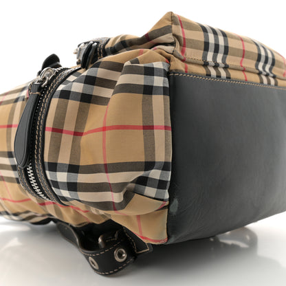 Burberry Nylon Vintage Check Medium Rucksack Backpack Antique Yellow 8 of 10