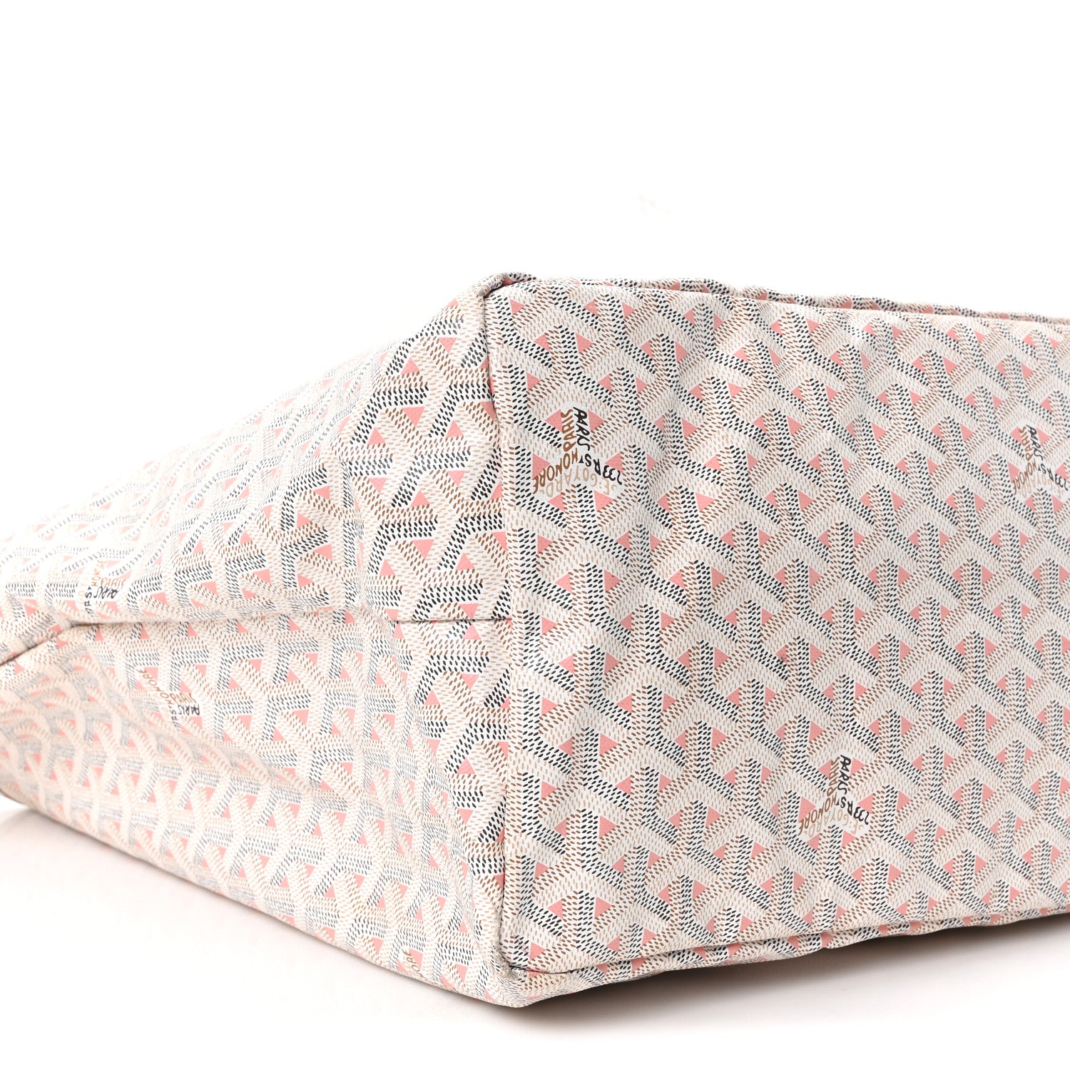 Goyard Goyardine Saint Louis Claire Voie GM White Pink 9 of 10