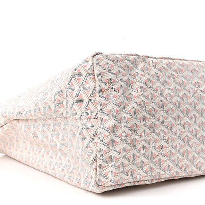 Goyard Goyardine Saint Louis Claire Voie GM White Pink 9 of 10