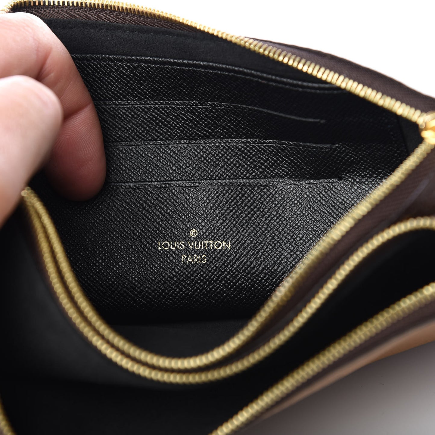 Reverse Monogram Giant Double Zip Pochette