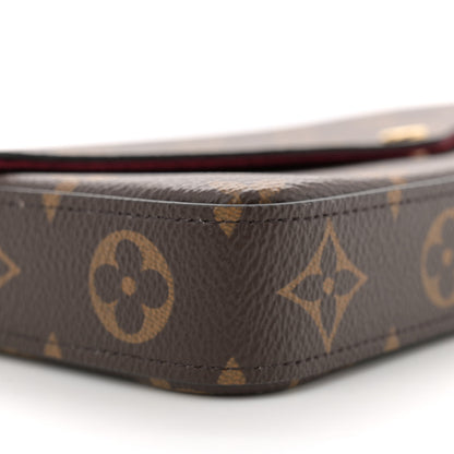 Louis Vuitton Monogram Pochette Felicie Chain Wallet Fuchsia 9 of 11