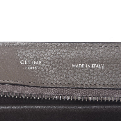 Celine Drummed Calfskin Suede Medium Trapeze Souris 7 of 11