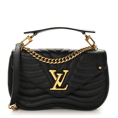 Louis Vuitton Calfskin New Wave Chain MM Black 1 of 8
