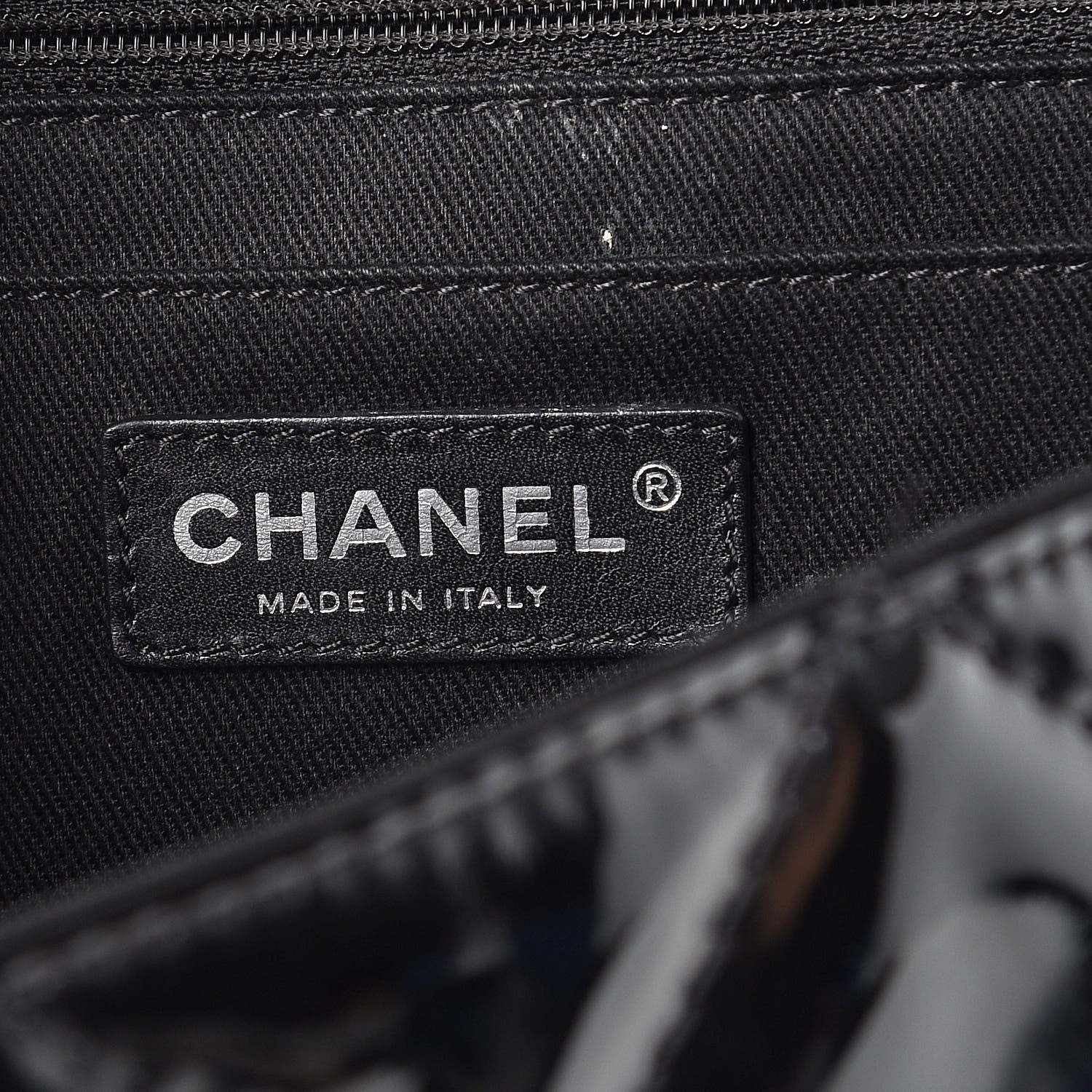 Chanel Vinyl Quilted In the Business Flap Bag Black 6 of 12