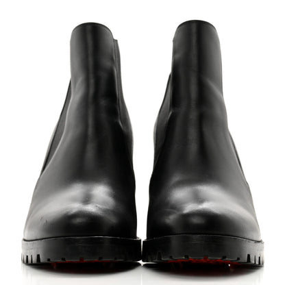 Christian Louboutin Calfskin Marchacroche 70 Chelsea Boots 37.5 Black 2 of 10