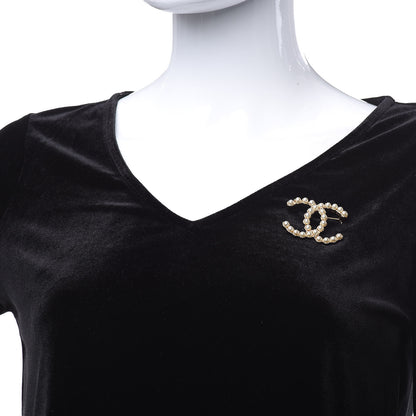 Chanel Pearl CC Brooch Gold 2 of 6