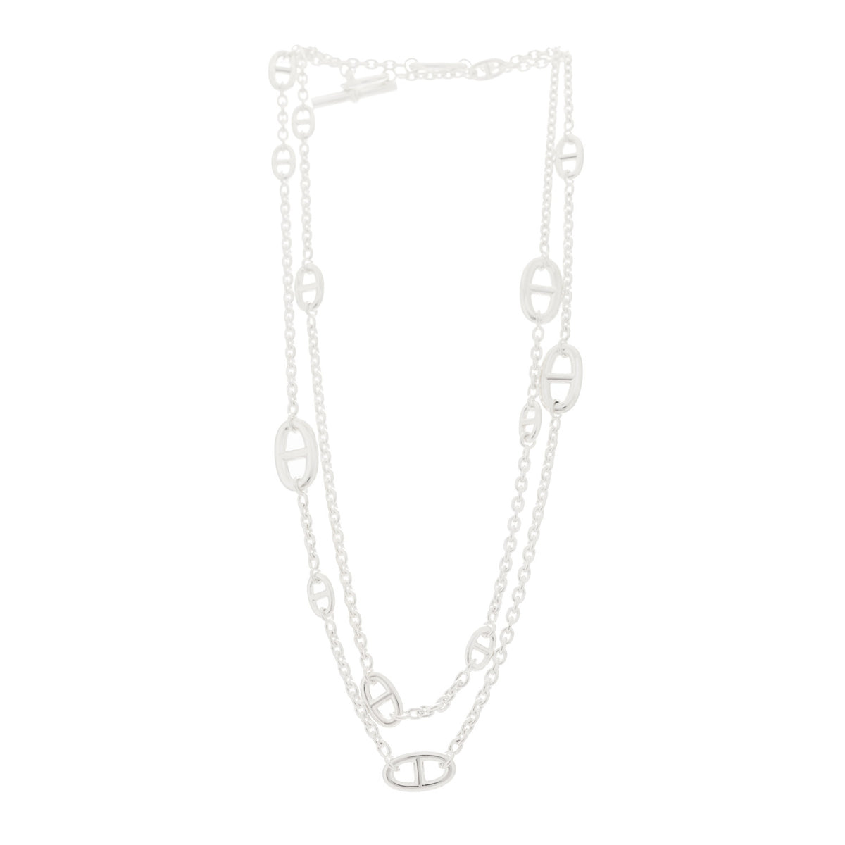 Hermes Sterling Silver Farandole Necklace 120 3 of 6