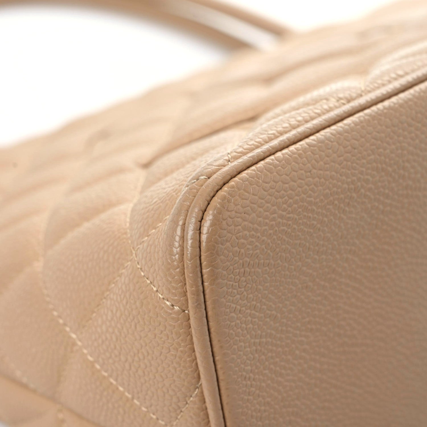 Chanel Caviar Quilted Medallion Tote Beige 5 of 15