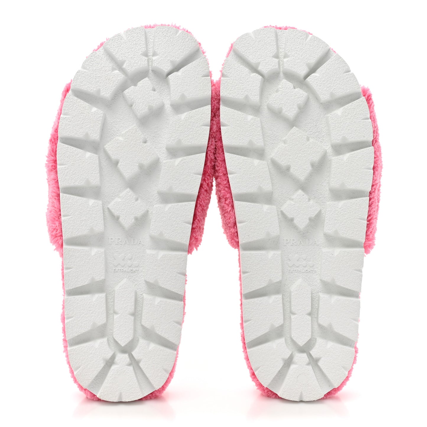 Terry Cloth Logo Lug Sole 20mm Slide Sandals 36 Petalo Black