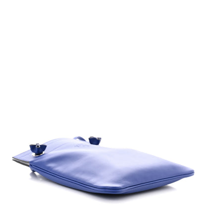 Hermes Milo Lambskin Swift Mini Aline Bleu Electrique 4 of 10