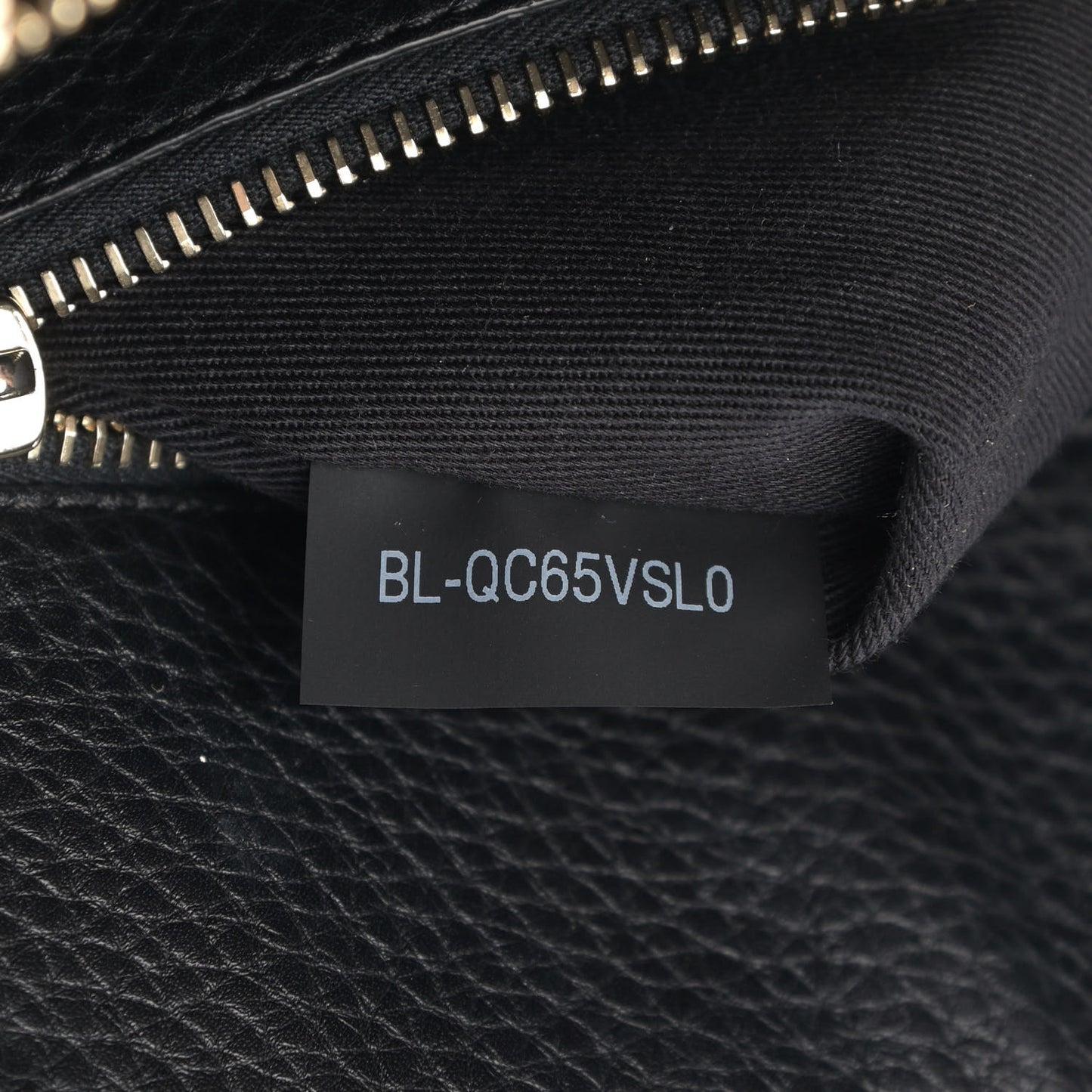 Grained Calfskin Rockstud Flip Lock Tote Black
