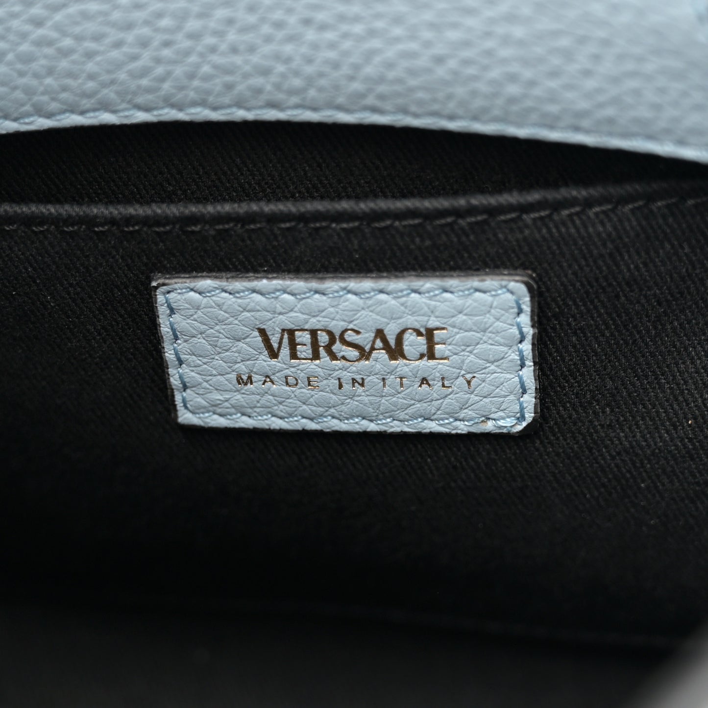 Calfskin Vitello Virtus Hobo Light Blue