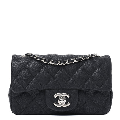 Chanel Iridescent Caviar Quilted Extra Mini Flap Black 1 of 10