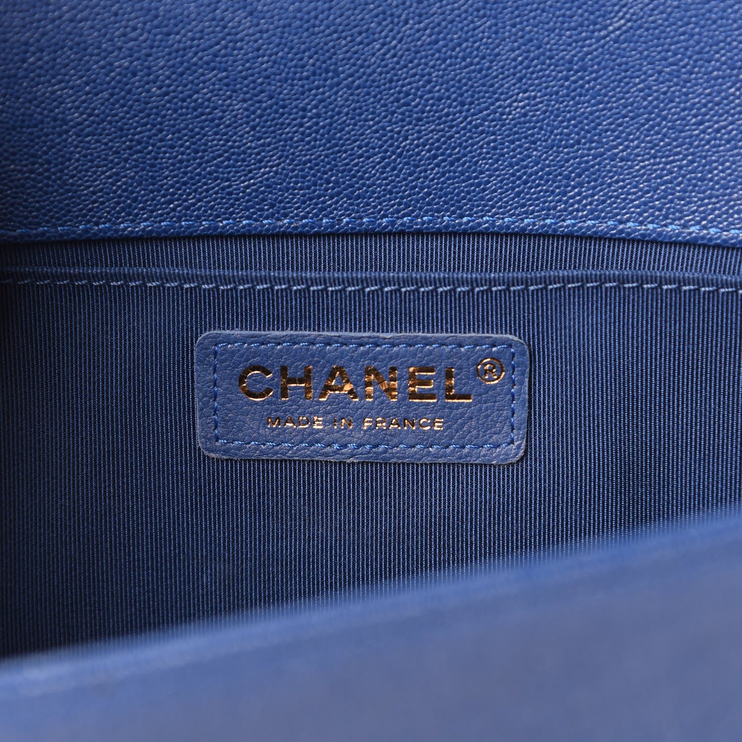 Chanel Caviar Quilted Medium Boy Flap Blue 7 of 14