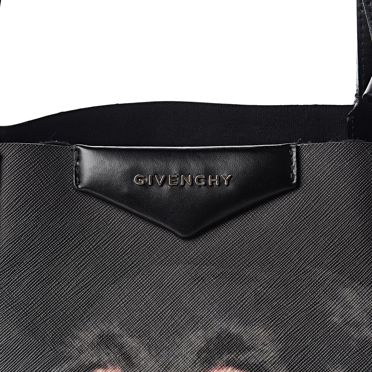 Givenchy Textured Coated Canvas Rottweiler Pint Large Antigona Tote Black 7 of 14
