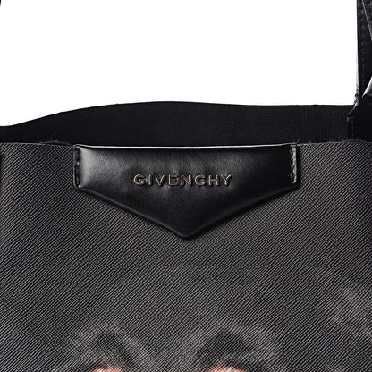 Givenchy Textured Coated Canvas Rottweiler Pint Large Antigona Tote Black 7 of 14