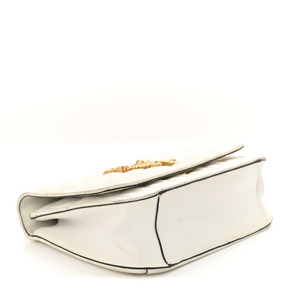 Versace Nappa Quilted Virtus Top Handle Shoulder Bag White 4 of 13