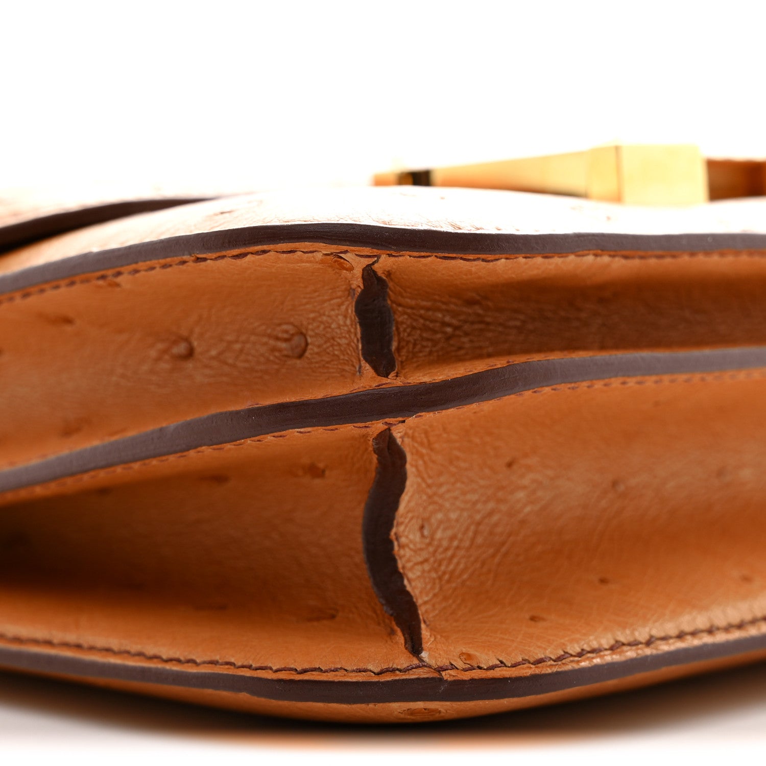 Hermes Ostrich Constance 18 Safran 10 of 12