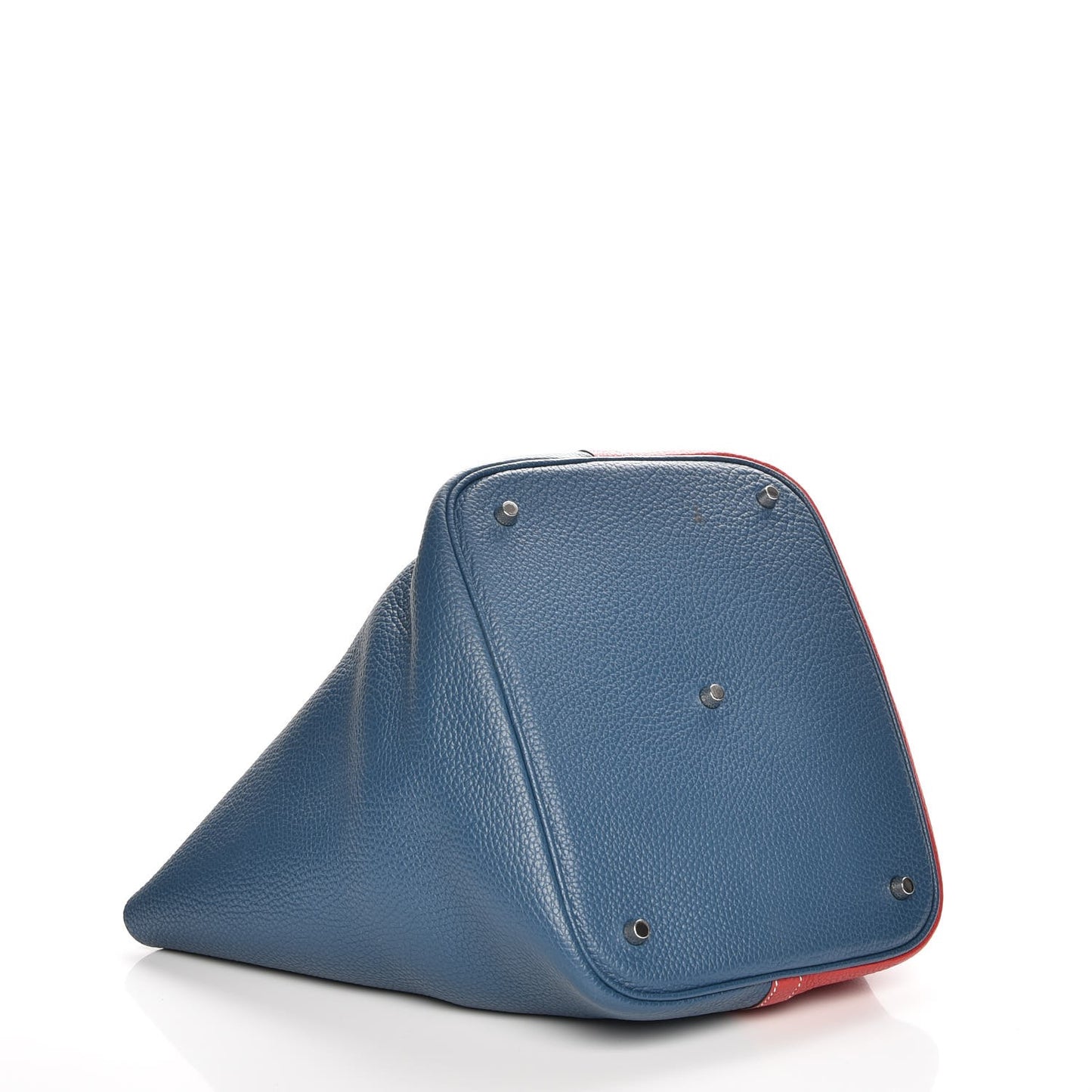 Taurillon Clemence Picotin Lock 26 GM Rouge Casaque Bleu Thalassa